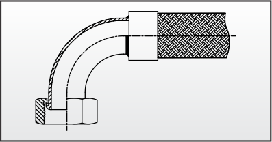 90 Elbow Female Swivel Type Hf06